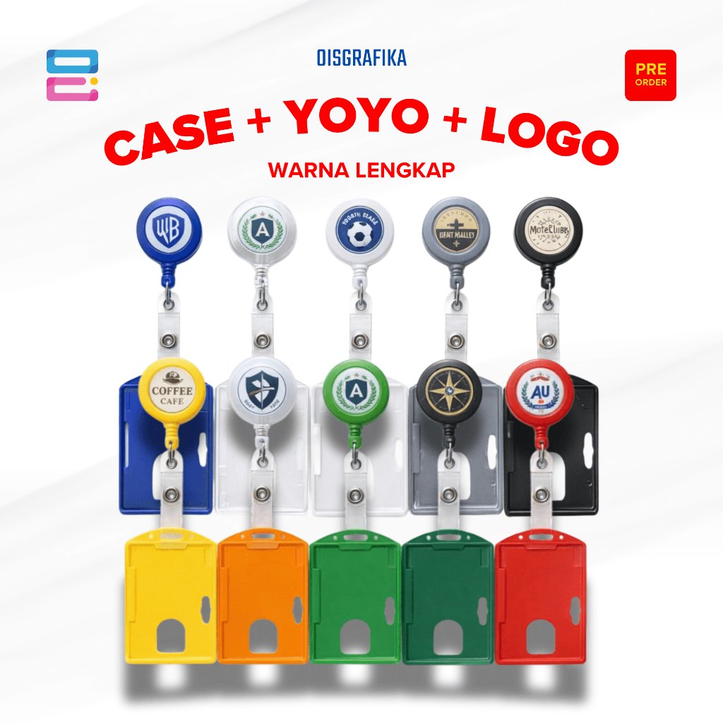 OISGRAFIKA Case Frame ID Card Holder Yoyo Logo Resin – 54×86 mm Plastik Warna Lengkap
